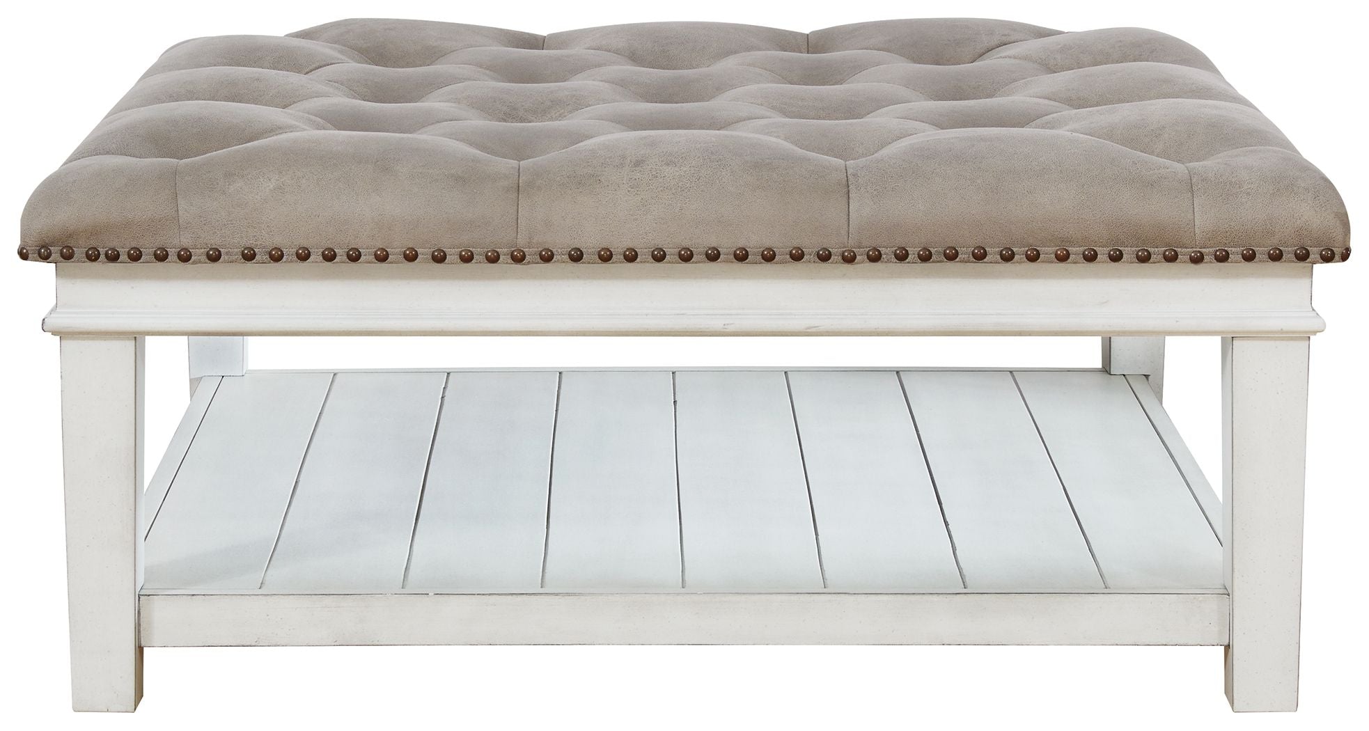 Kanwyn - Whitewash - Uph Ottoman Cocktail Table - Urban Living Furniture (Los Angeles, CA)