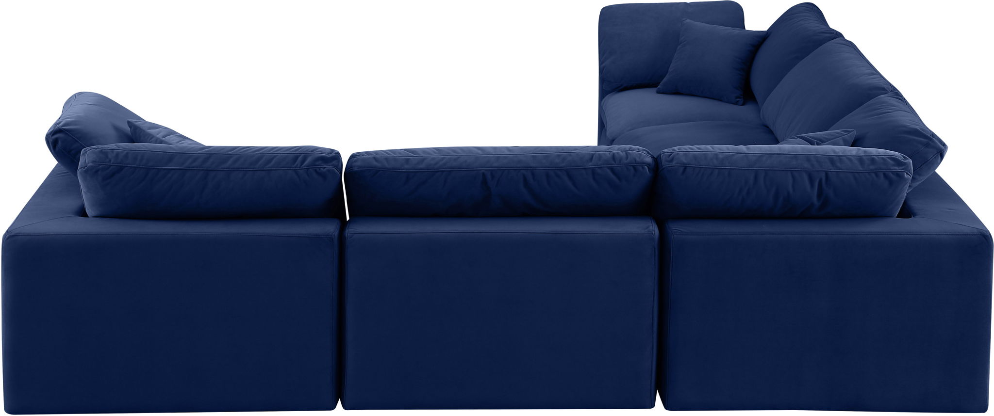 Comfy - 5 Piece Velvet Modular Corner Sectional - Urban Living Furniture (Los Angeles, CA)