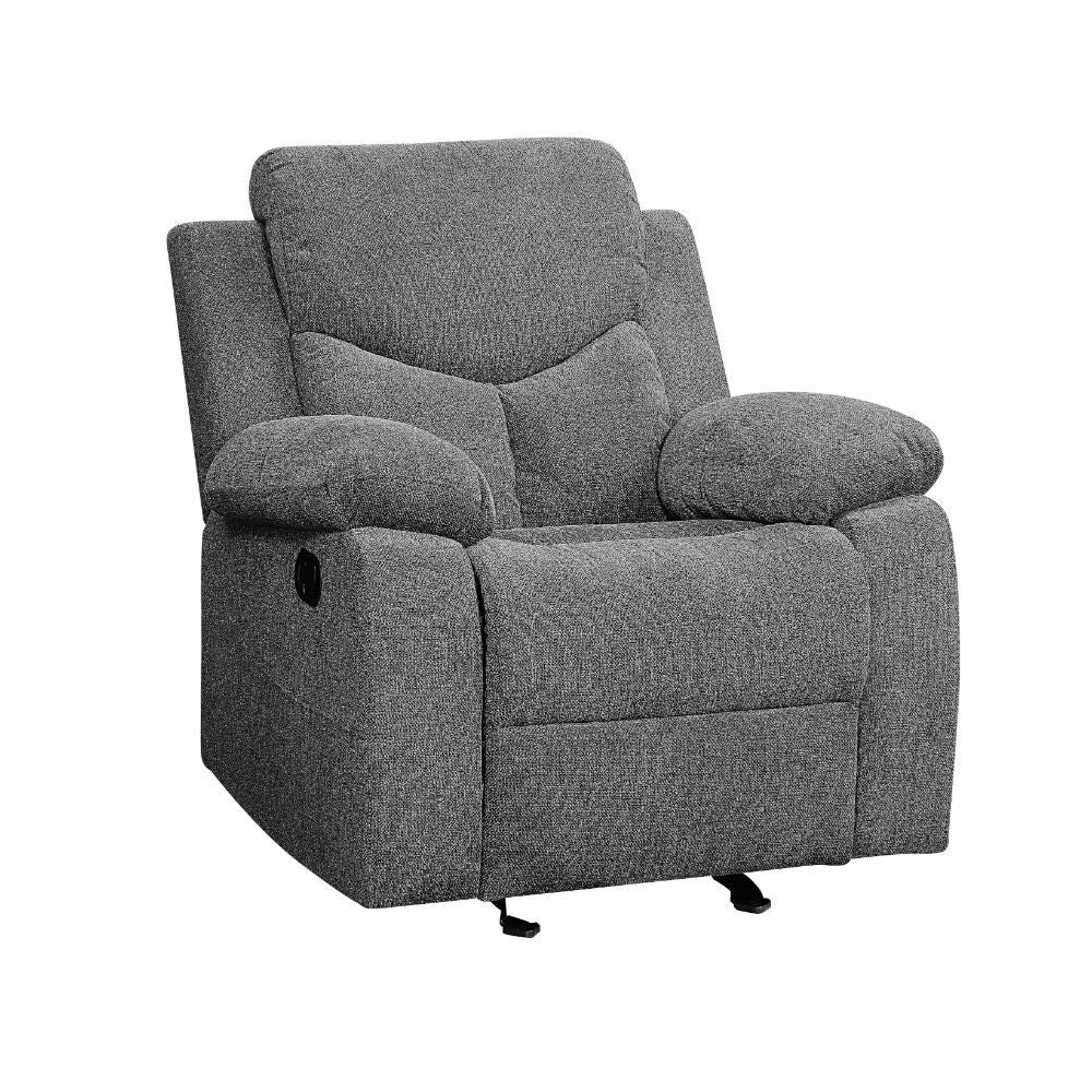 Kalen - Motion Glider Recliner - Gray Chenille - Urban Living Furniture (Los Angeles, CA)