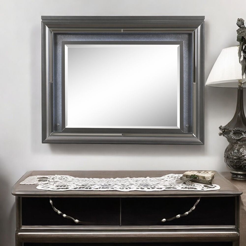 Sawyer - Mirror With LED - Metallic Gray - Urban Living Furniture (Los Angeles, CA)