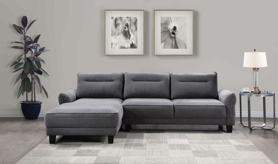 Caspian - RAF Loveseat, Box 2 of 2 - Gray - Urban Living Furniture (Los Angeles, CA)