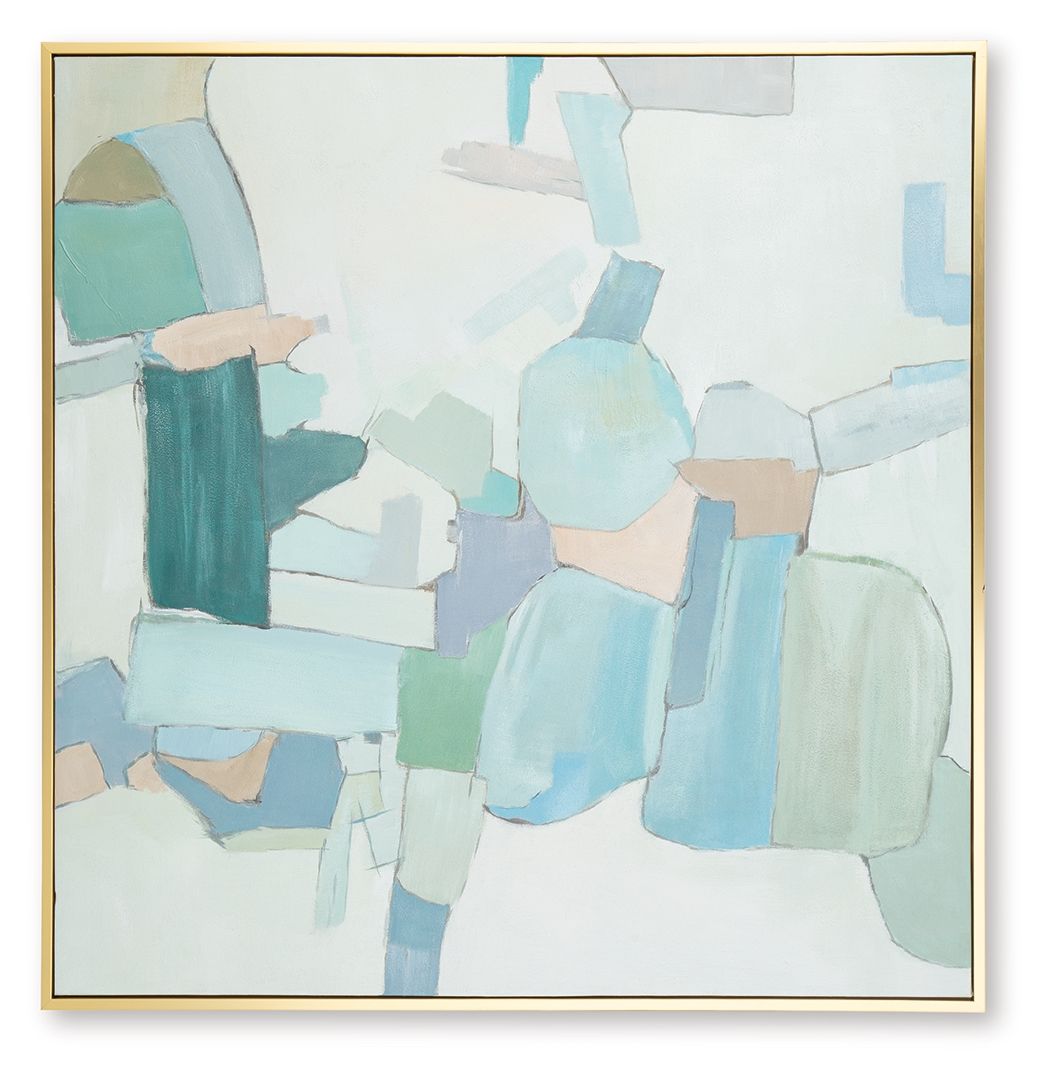 Wynburn - White / Blue / Green - Wall Art - Urban Living Furniture (Los Angeles, CA)