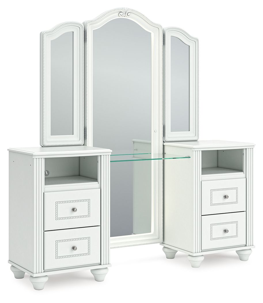 Kozlani - Vanity With Mirror - White - Urban Living Furniture (Los Angeles, CA)