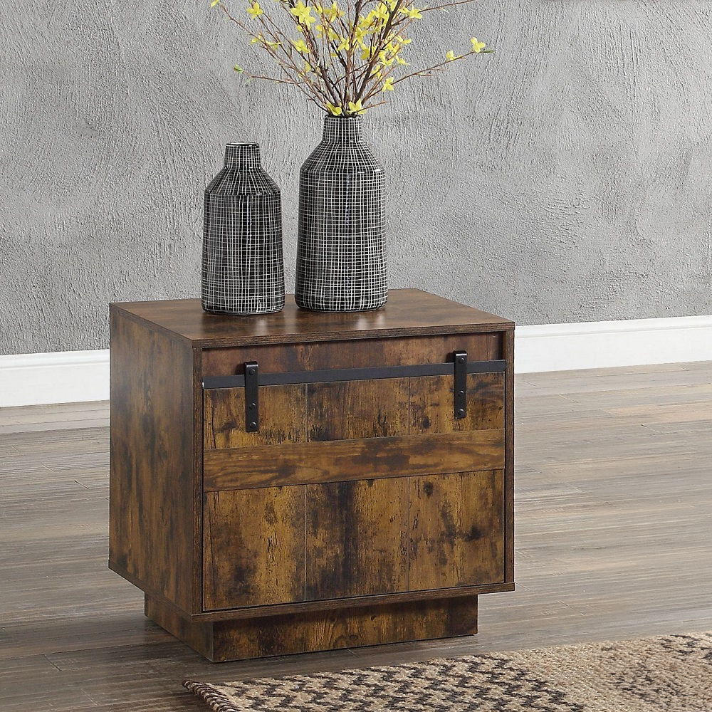 Bellarosa - End Table (Same As 88042) - Rustic Oak - Urban Living Furniture (Los Angeles, CA)