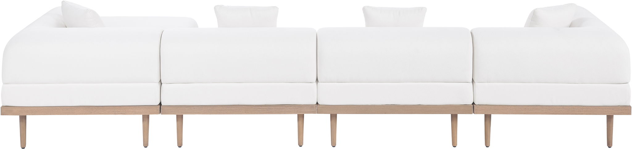 Laguna - 5 Piece 106.5" Upholstered Outdoor Patio Modular Sectional - Urban Living Furniture (Los Angeles, CA)