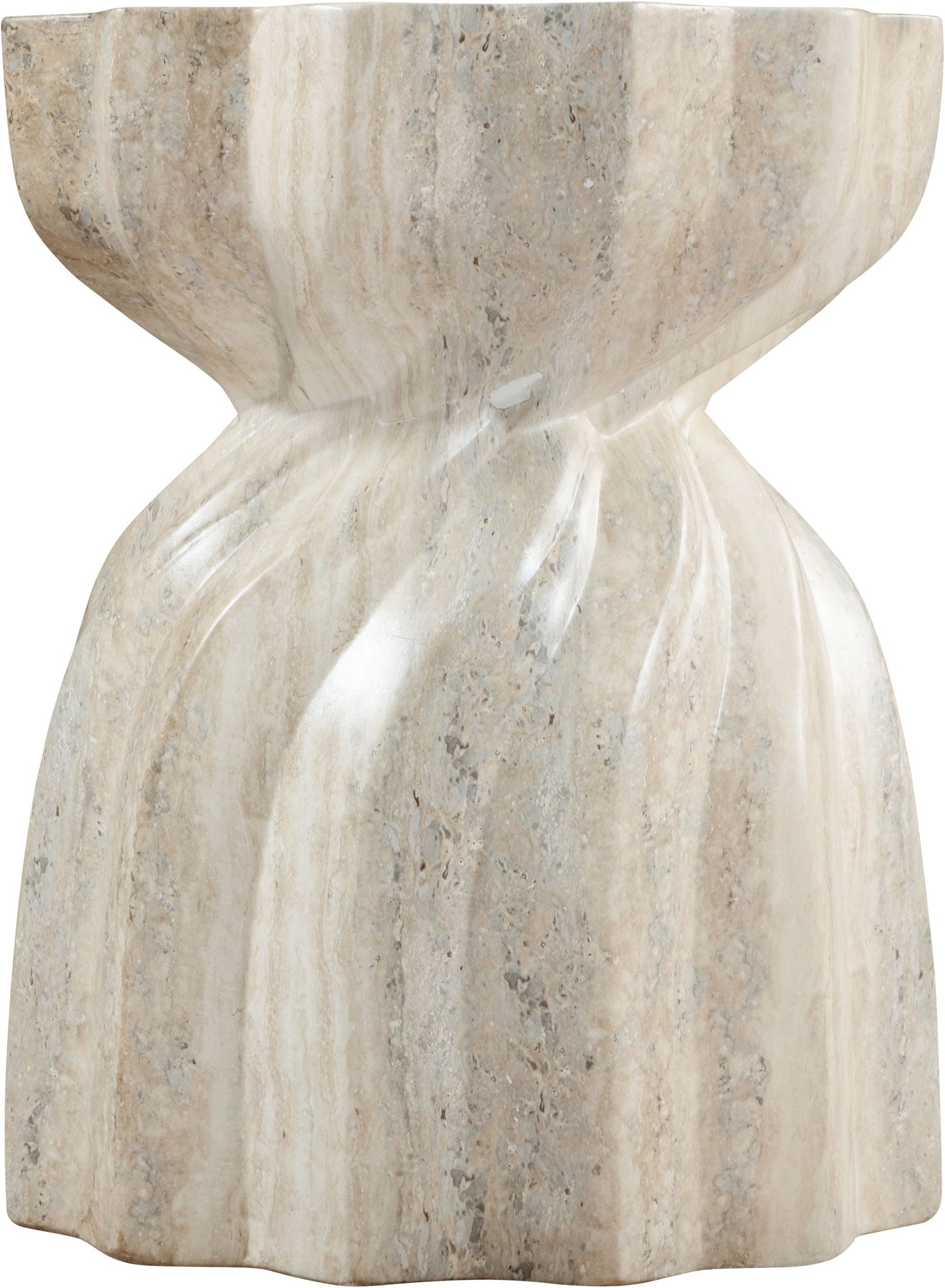 Caserta - Concrete End Table - Travertine - Urban Living Furniture (Los Angeles, CA)