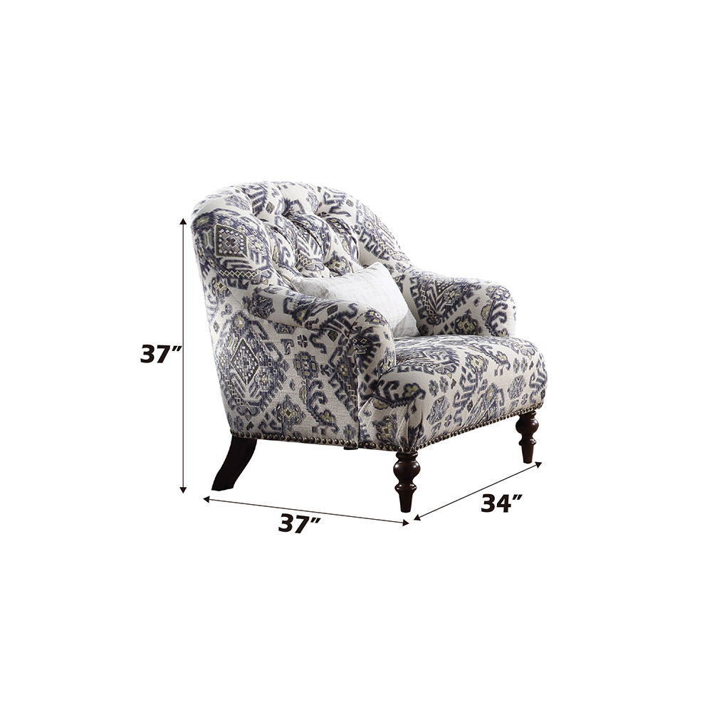 Saira - Chair With Pillow - Pattern Fabric - Urban Living Furniture (Los Angeles, CA)