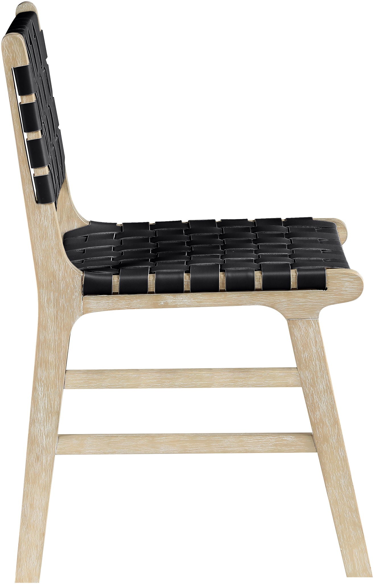 Entwine - Vegan Leather Upholstered Dining Chair - Painted Natural - Urban Living Furniture (Los Angeles, CA)