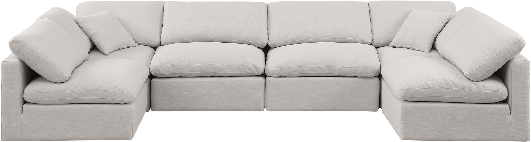 Indulge - Linen 6 Piece Modular U-Shaped Sectional - Urban Living Furniture (Los Angeles, CA)