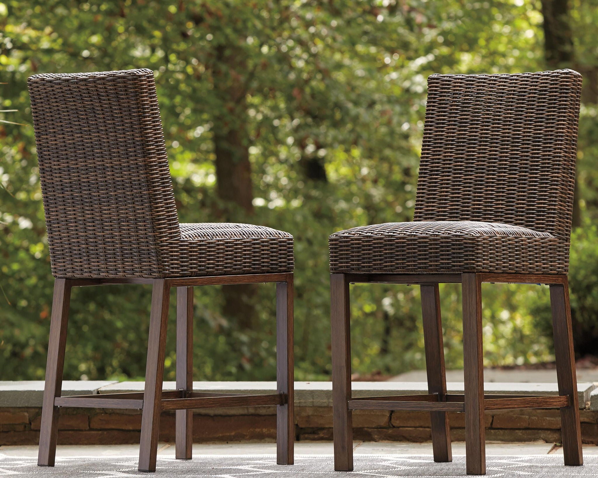 Paradise Trail - Barstool (Set of 2) - Medium Brown - Urban Living Furniture (Los Angeles, CA)