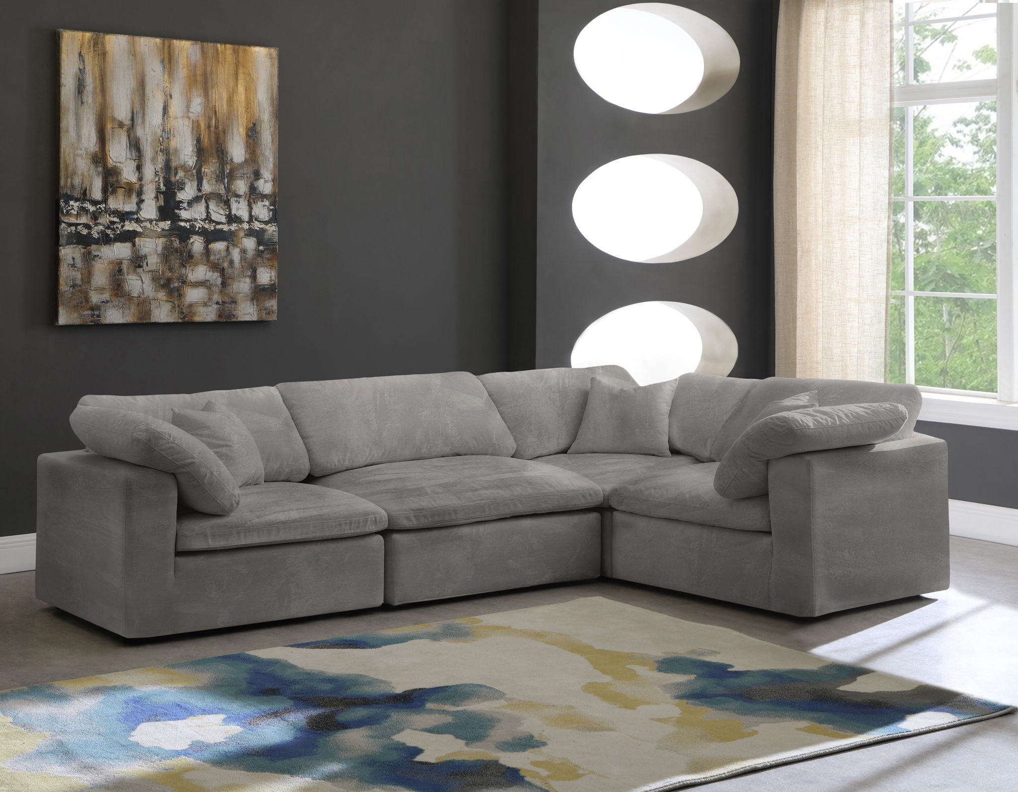 Cozy - 4 Piece Modular Corner Sectional - Urban Living Furniture (Los Angeles, CA)
