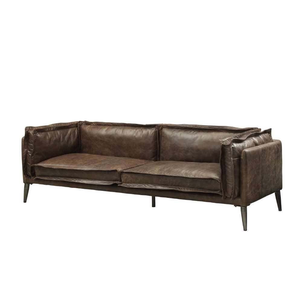 Porchester - Sofa - Distress Chocolate Top Grain Leather - Urban Living Furniture (Los Angeles, CA)