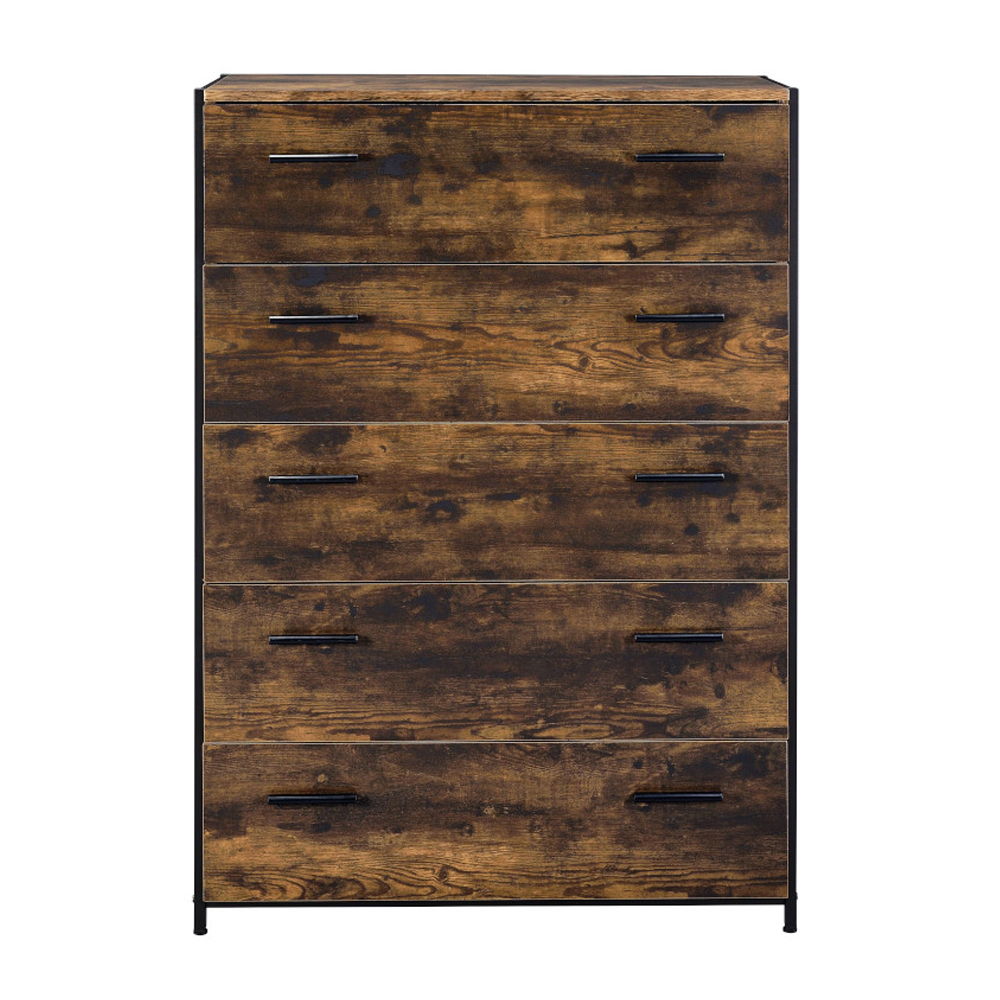 Juvanth - Chest - Rustic Oak & Black - Urban Living Furniture (Los Angeles, CA)