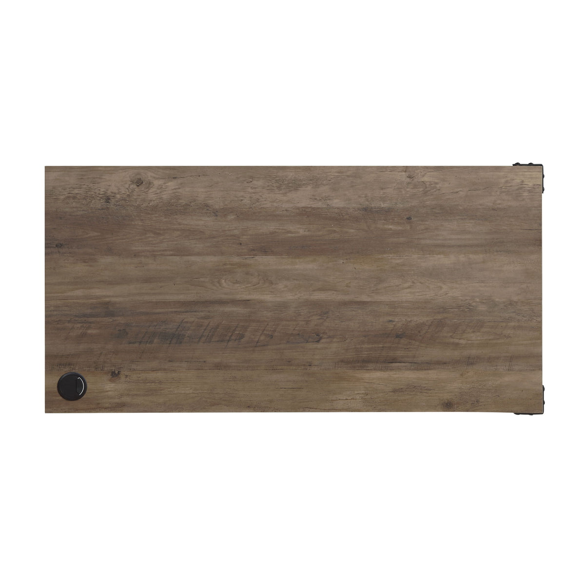 Zakwani - 48" Writing Desk - Rustic Oak & Black