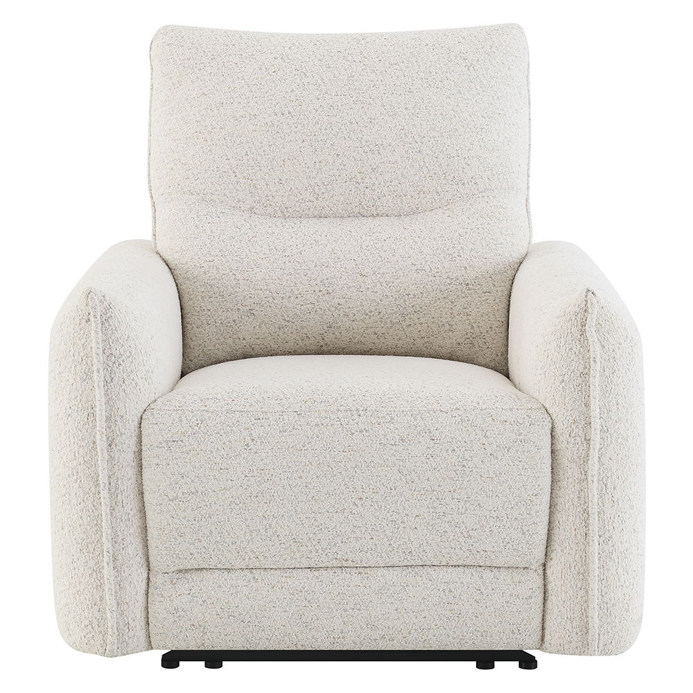 Lalisa - Power Motion Recliner With USB Port - Cream Chenille - Urban Living Furniture (Los Angeles, CA)