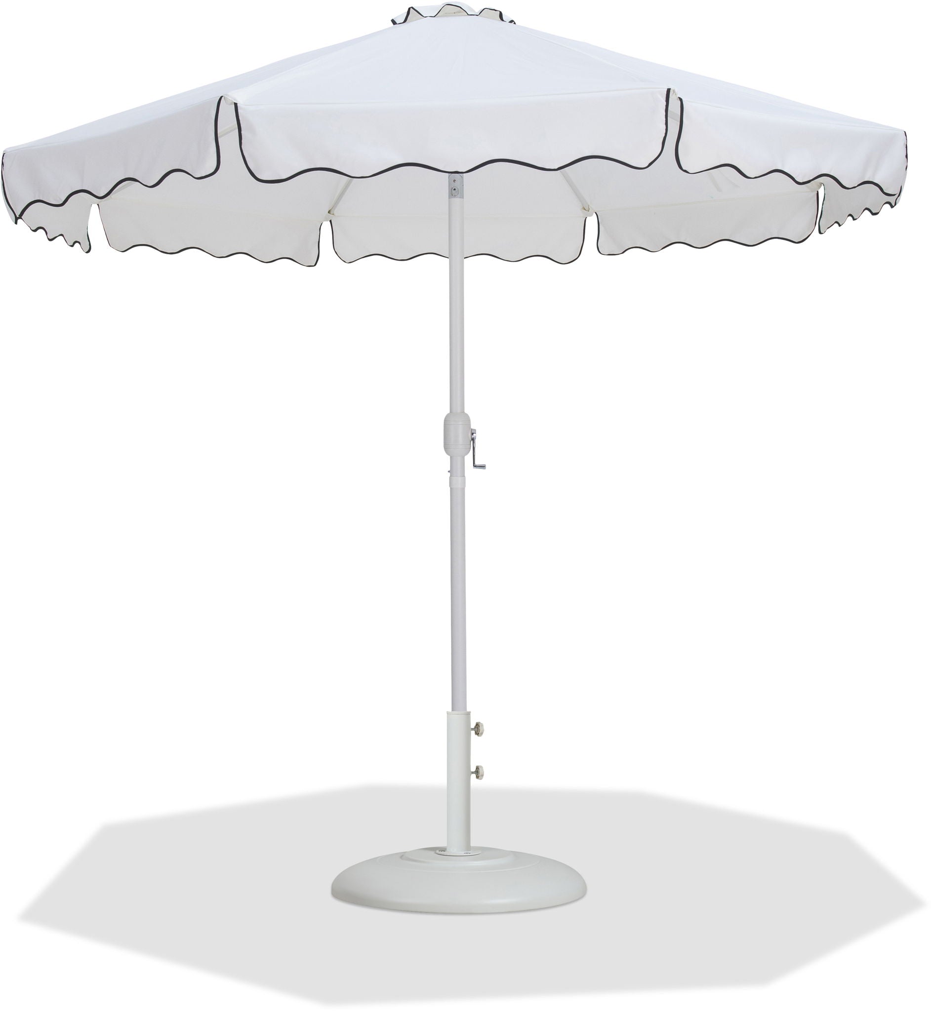 Amalfi - Patio Umbrella - White Base / White Pole - Urban Living Furniture (Los Angeles, CA)