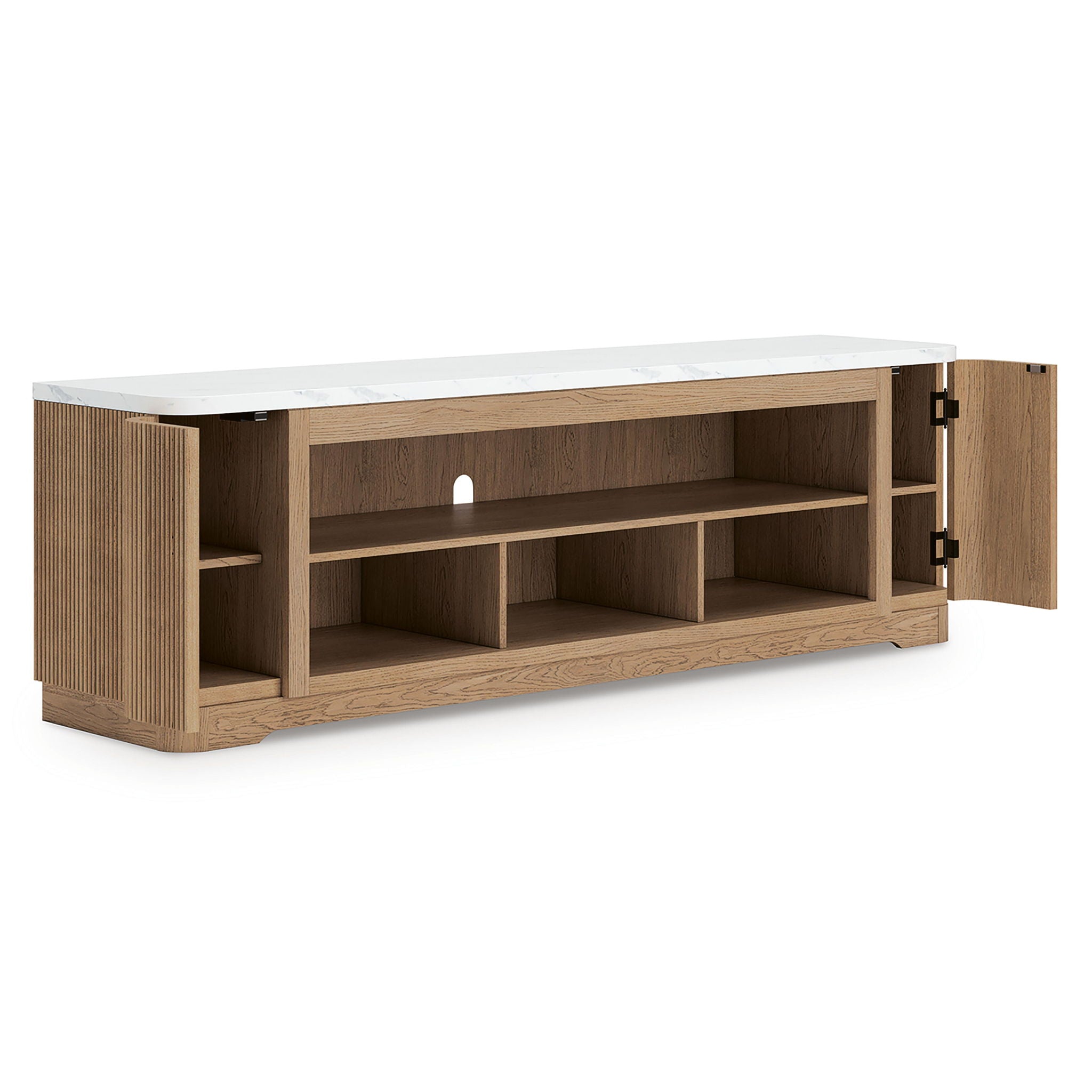 Camdill - XL TV Stand With Fireplace Option - Light Brown - Urban Living Furniture (Los Angeles, CA)