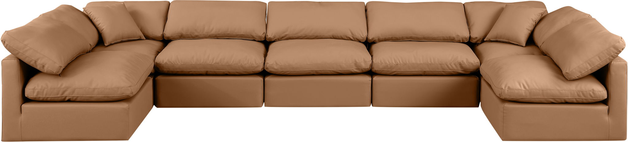 Indulge - Faux Leather 7 Piece Modular U-Shaped Sectional - Urban Living Furniture (Los Angeles, CA)