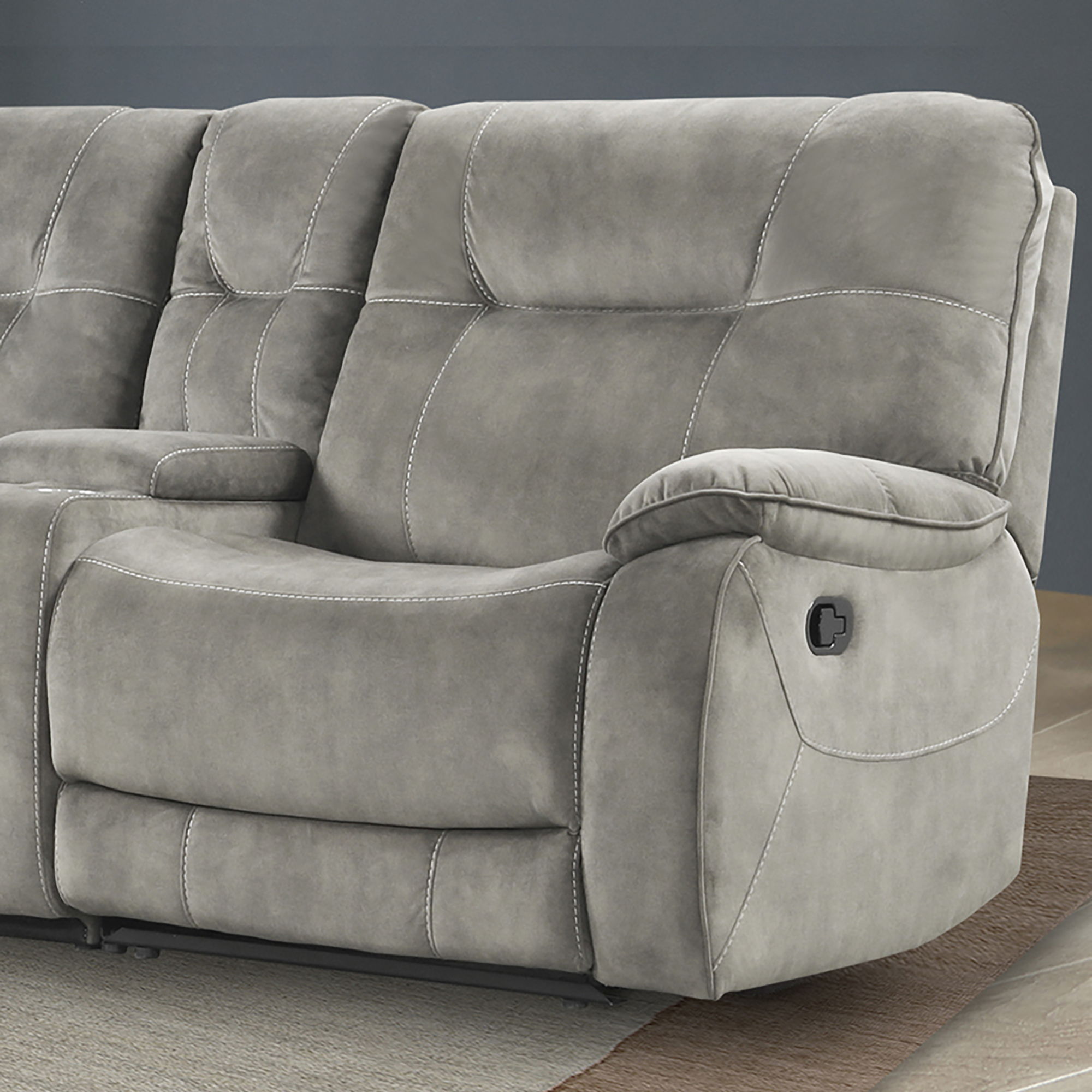 Cooper - Manual Right Arm Facing Recliner - Shadow Natural - Urban Living Furniture (Los Angeles, CA)