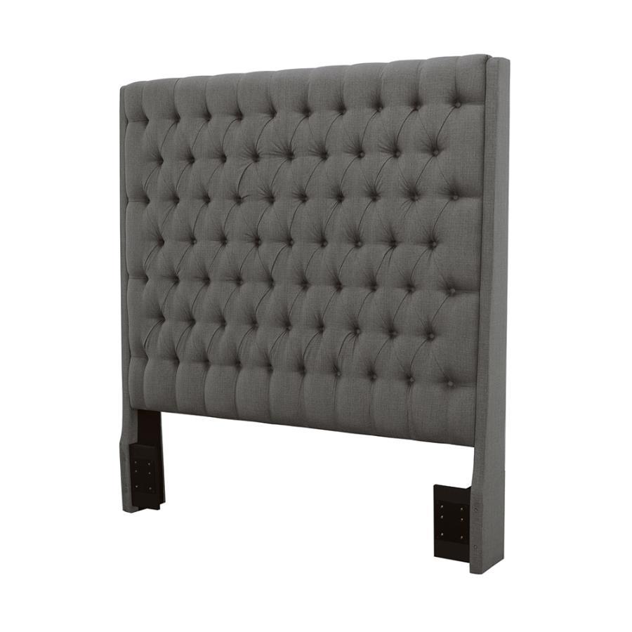 Camille - Upholstered Queen Panel Headboard - Gray - Urban Living Furniture (Los Angeles, CA)