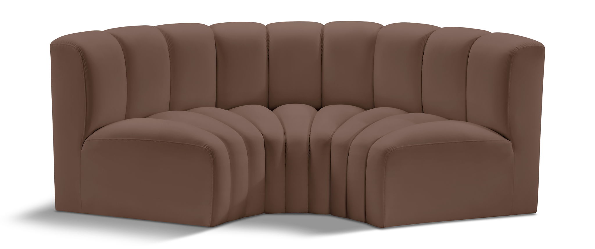 Arc - Faux Leather 3 Piece Modular U-Shaped Sofa - Urban Living Furniture (Los Angeles, CA)