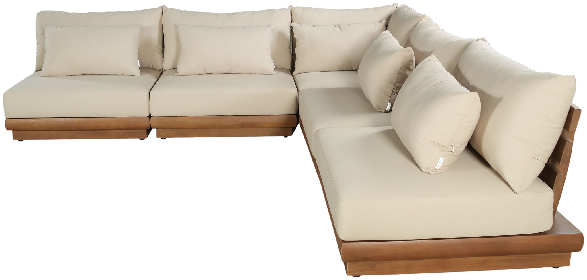 Mirella - 5 Piece Water Resistant Fabric Upholstered Outdoor Patio Modular Sectional - Urban Living Furniture (Los Angeles, CA)