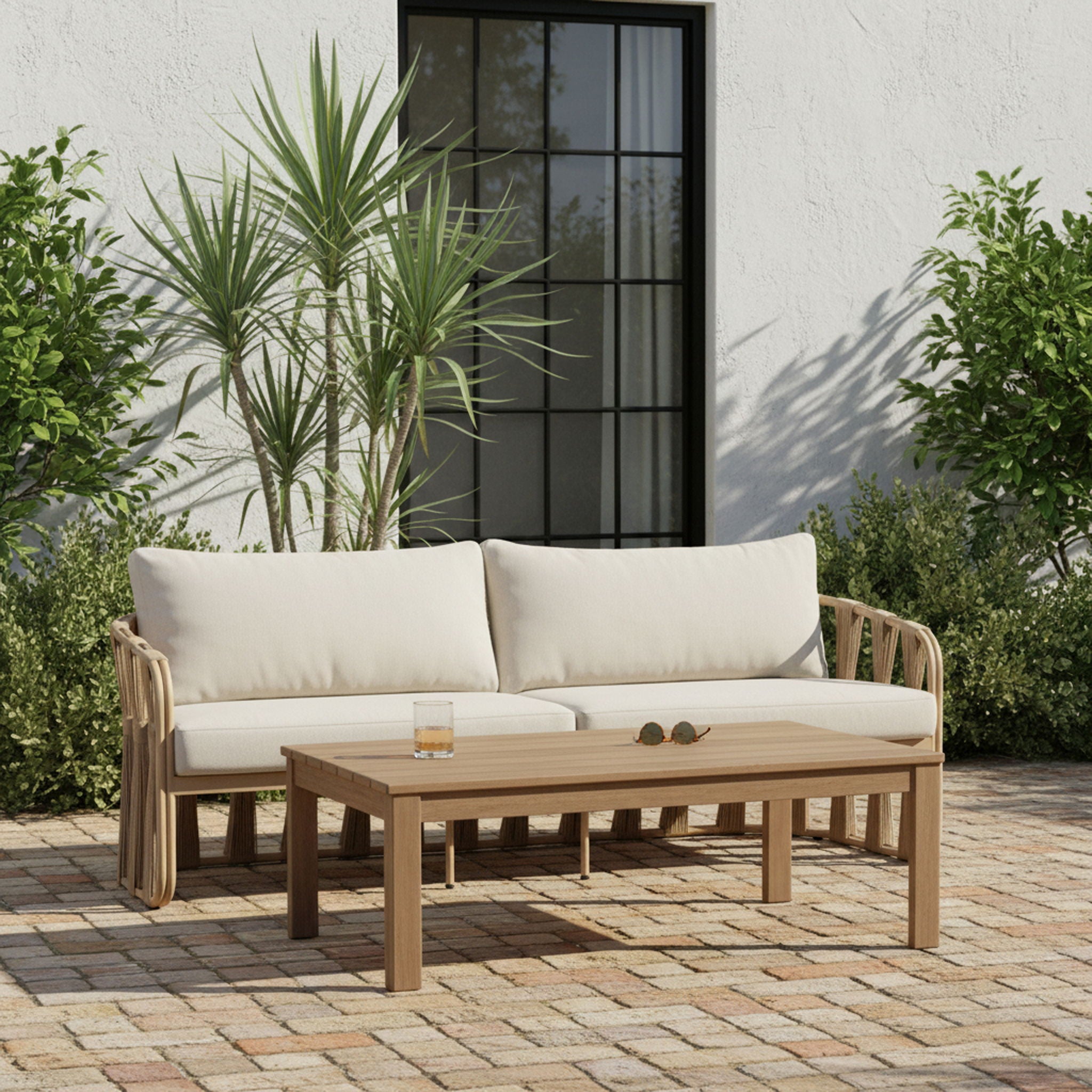 Newport - Acacia Wood Outdoor Patio Table - Urban Living Furniture (Los Angeles, CA)