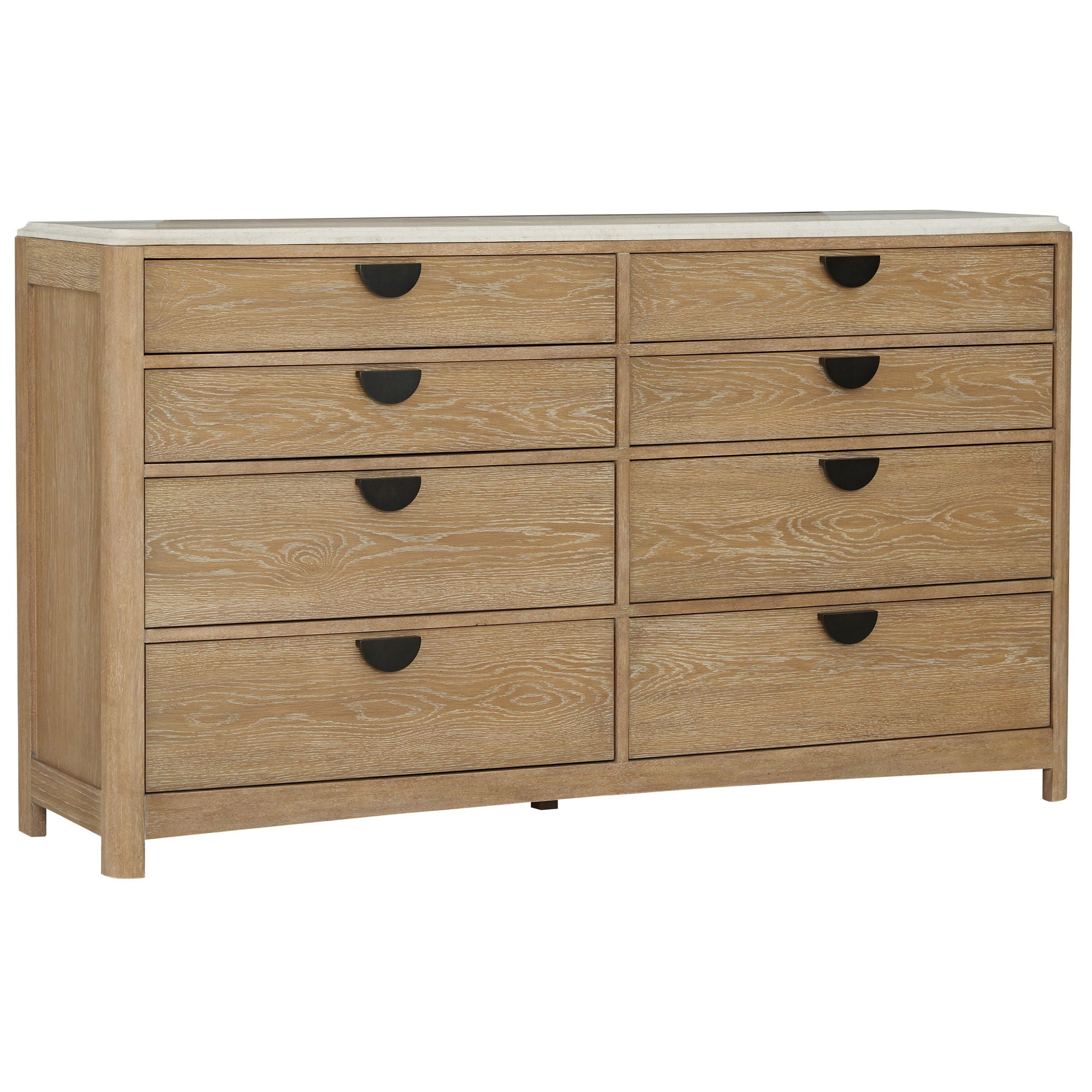 Escape - Bedroom 8 Drawer Dresser And Mirror - Glazed Natural Oak - Urban Living Furniture (Los Angeles, CA)