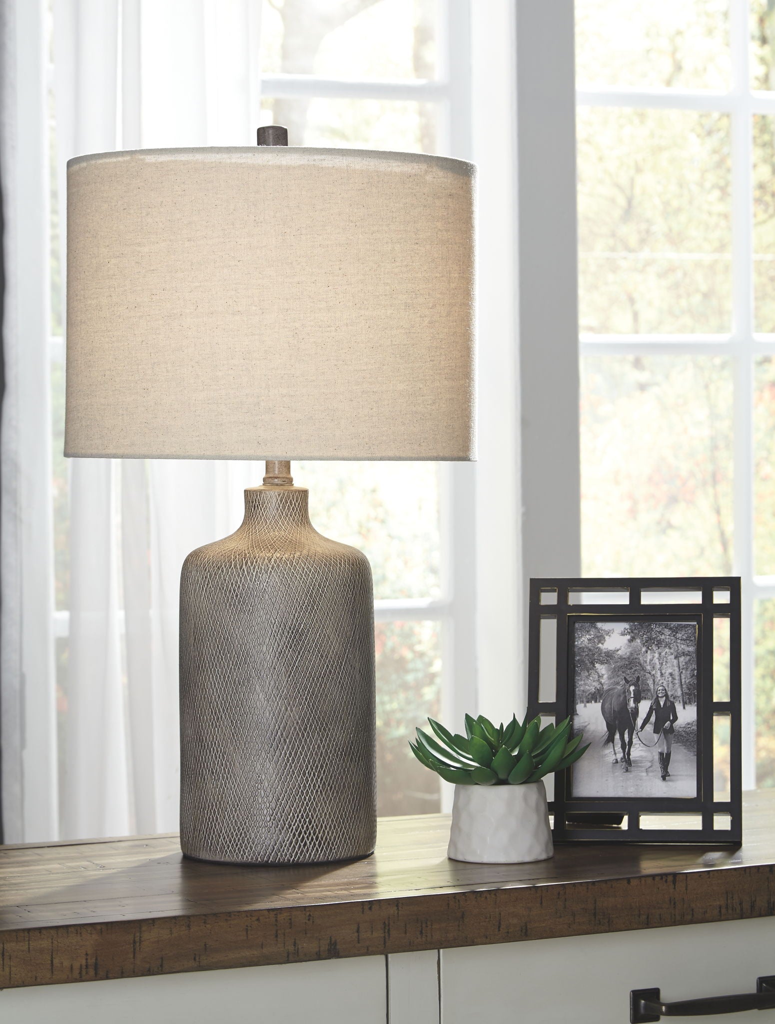 Linus - Antique Black - Ceramic Table Lamp - Urban Living Furniture (Los Angeles, CA)