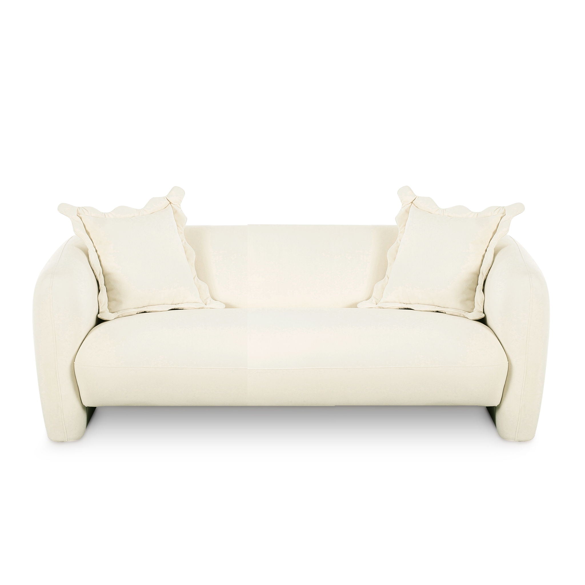 Lou - Performance Velvet Loveseat - Cream