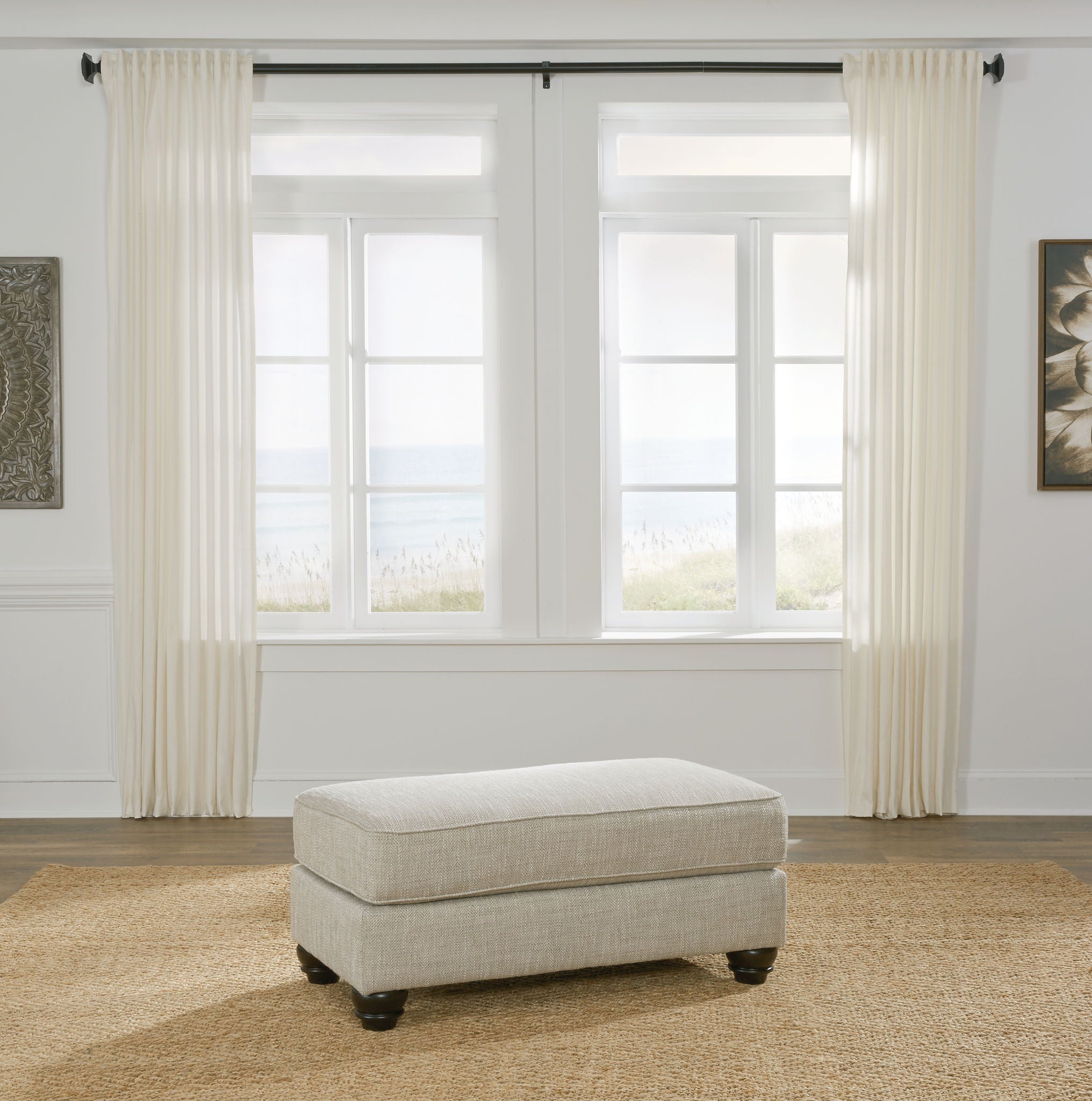 Asanti - Fog - Ottoman - Urban Living Furniture (Los Angeles, CA)