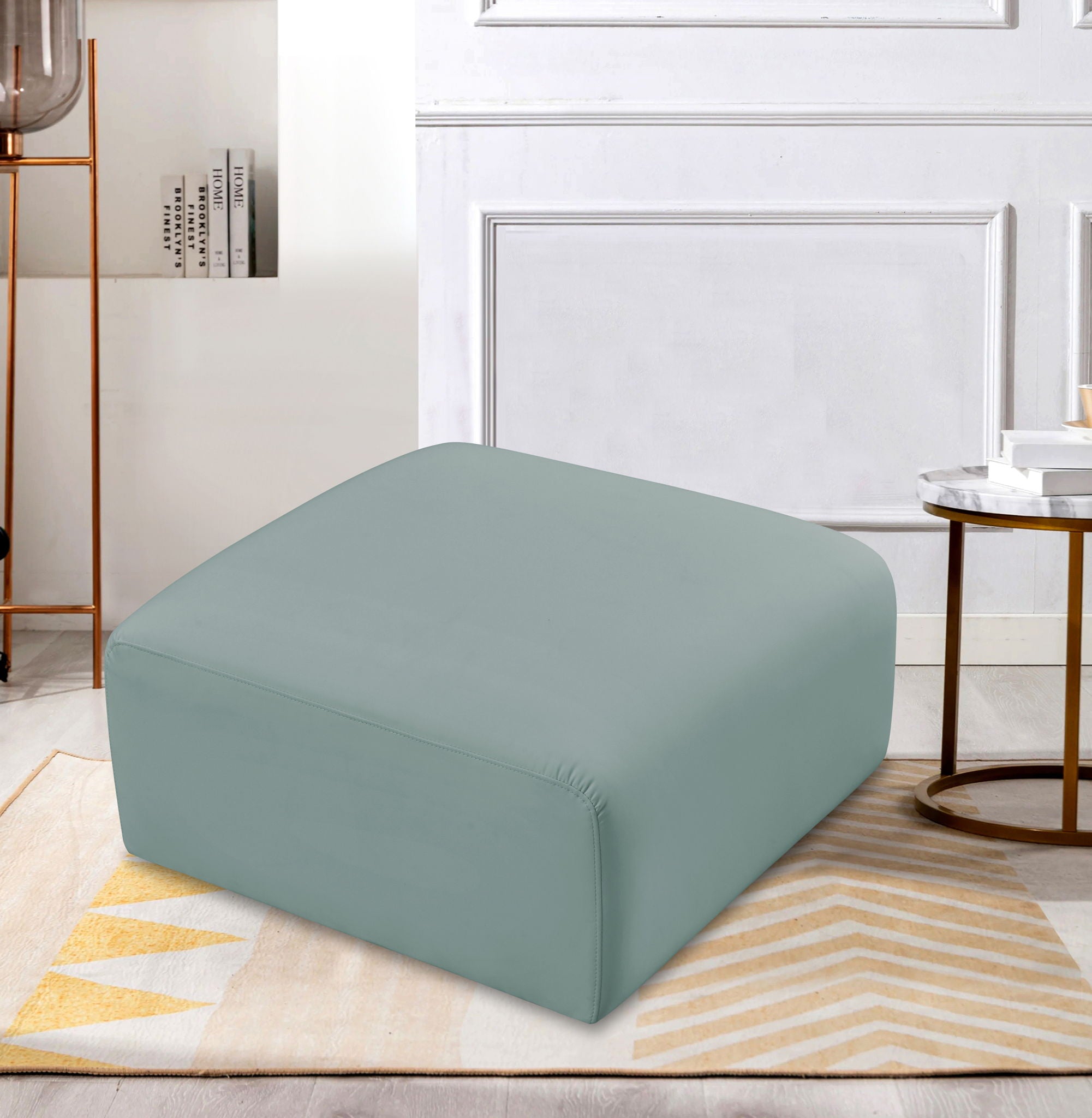Arc - Faux Leather Ottoman - Urban Living Furniture (Los Angeles, CA)