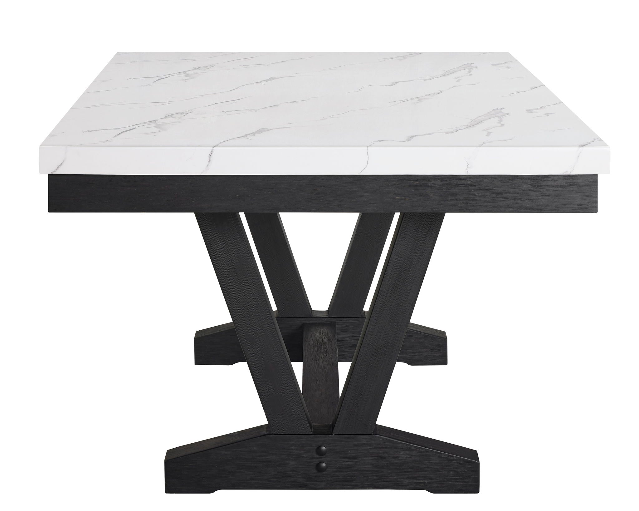 Vance - Faux Marble Dining Table - Charcoal & White - Urban Living Furniture (Los Angeles, CA)