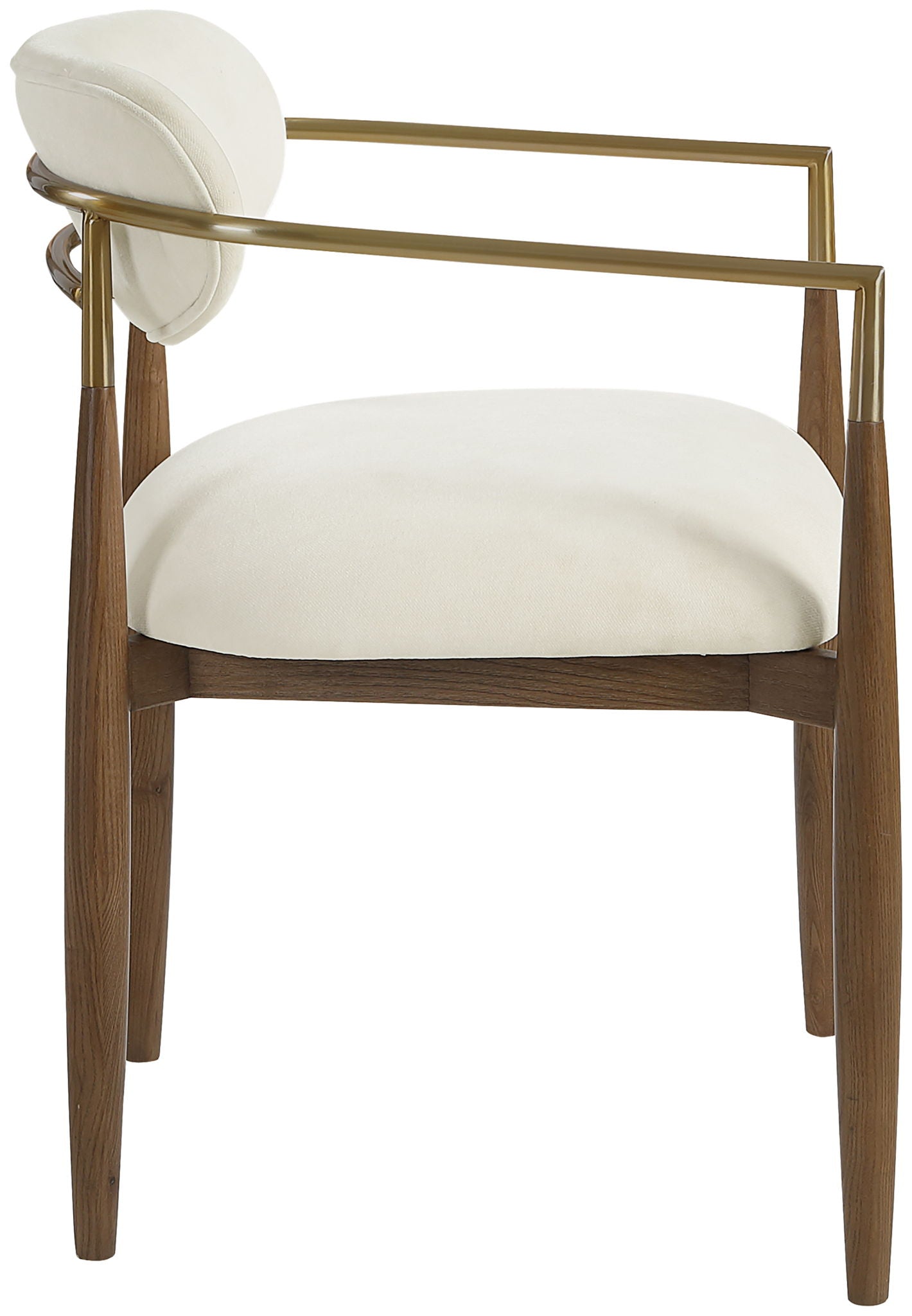 Riccio - Fabric Dining Arm Chair (Set of 2) - Walnut Frame - Urban Living Furniture (Los Angeles, CA)