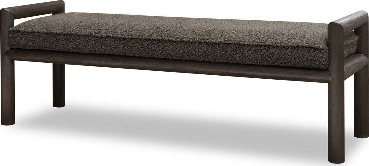 Dorsey - Boucle Upholstered Wooden Bench