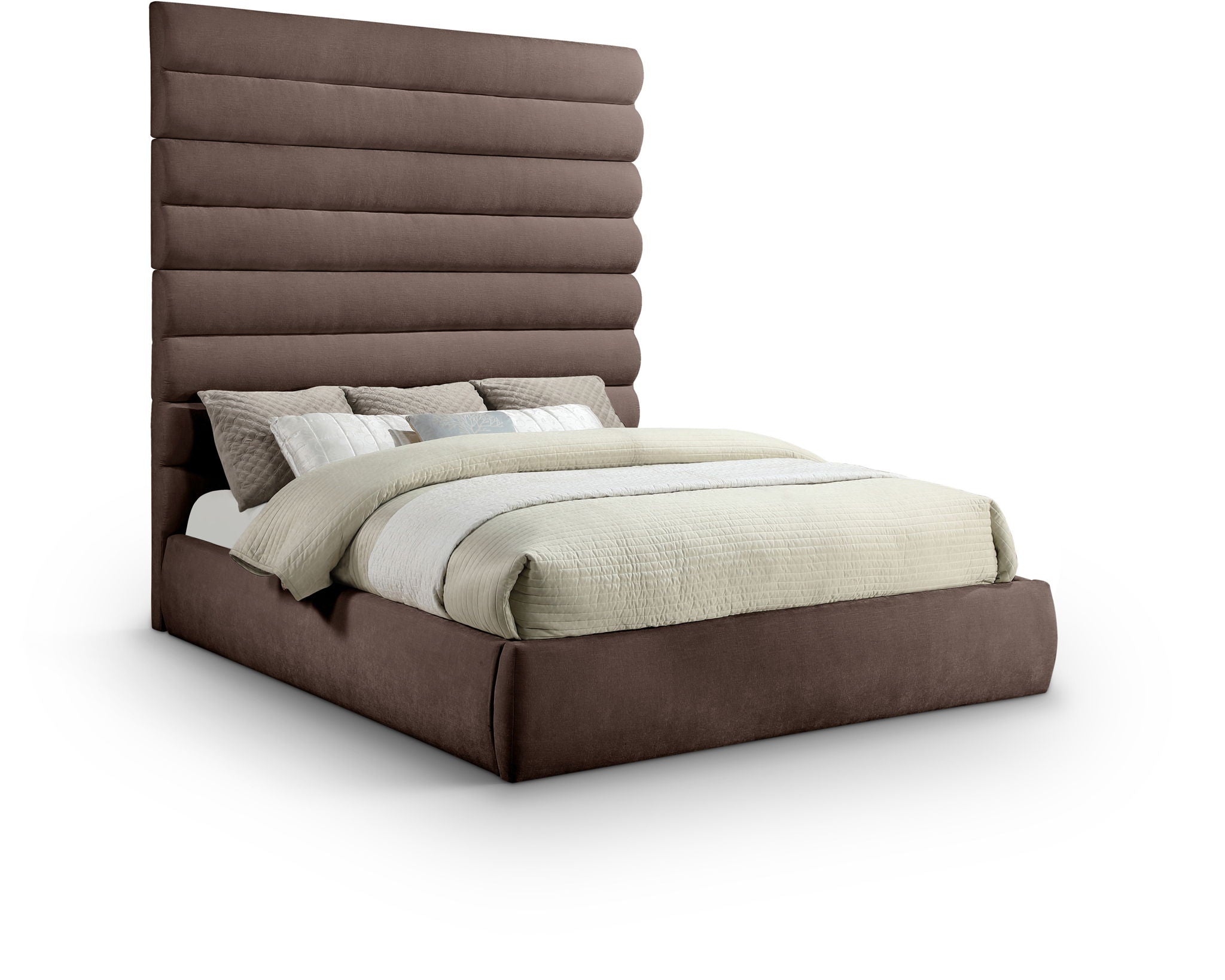 Adam - Chenille Fabric Bed With 89" Headboard - Urban Living Furniture (Los Angeles, CA)