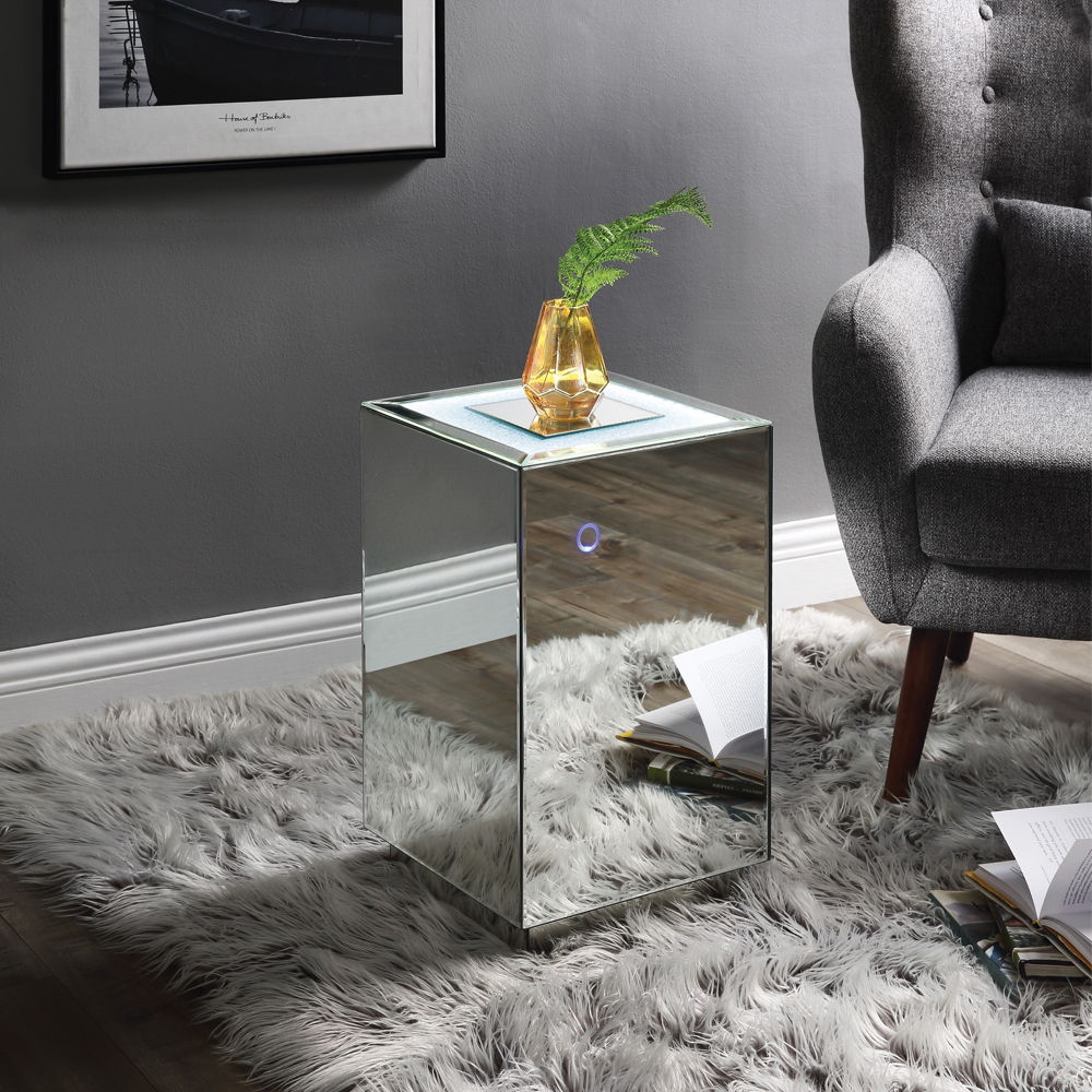 Nowles - Accent Table With LED - Faux Stones - Urban Living Furniture (Los Angeles, CA)