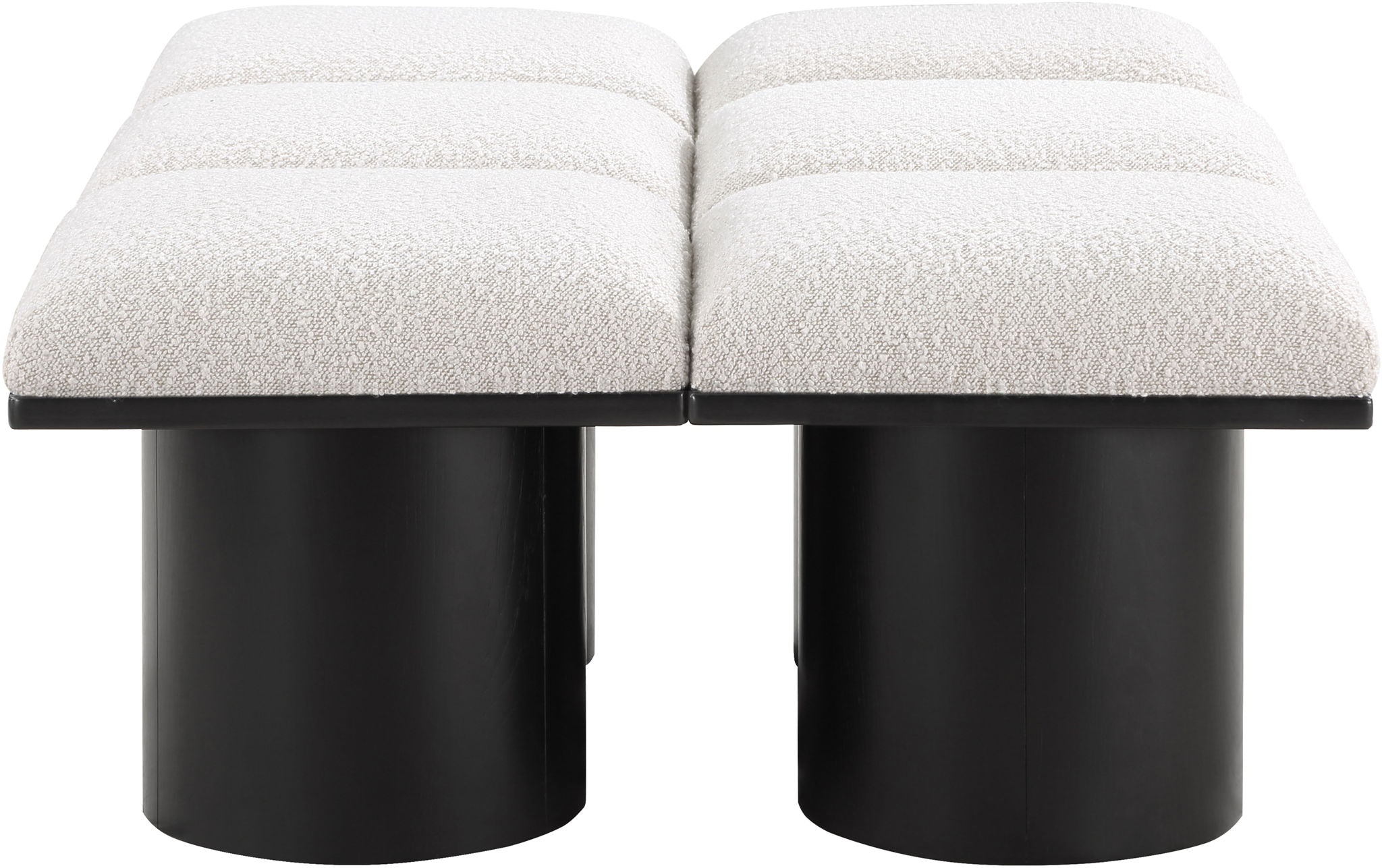 Pavilion - 6 Piece Modular Bench With Black Base