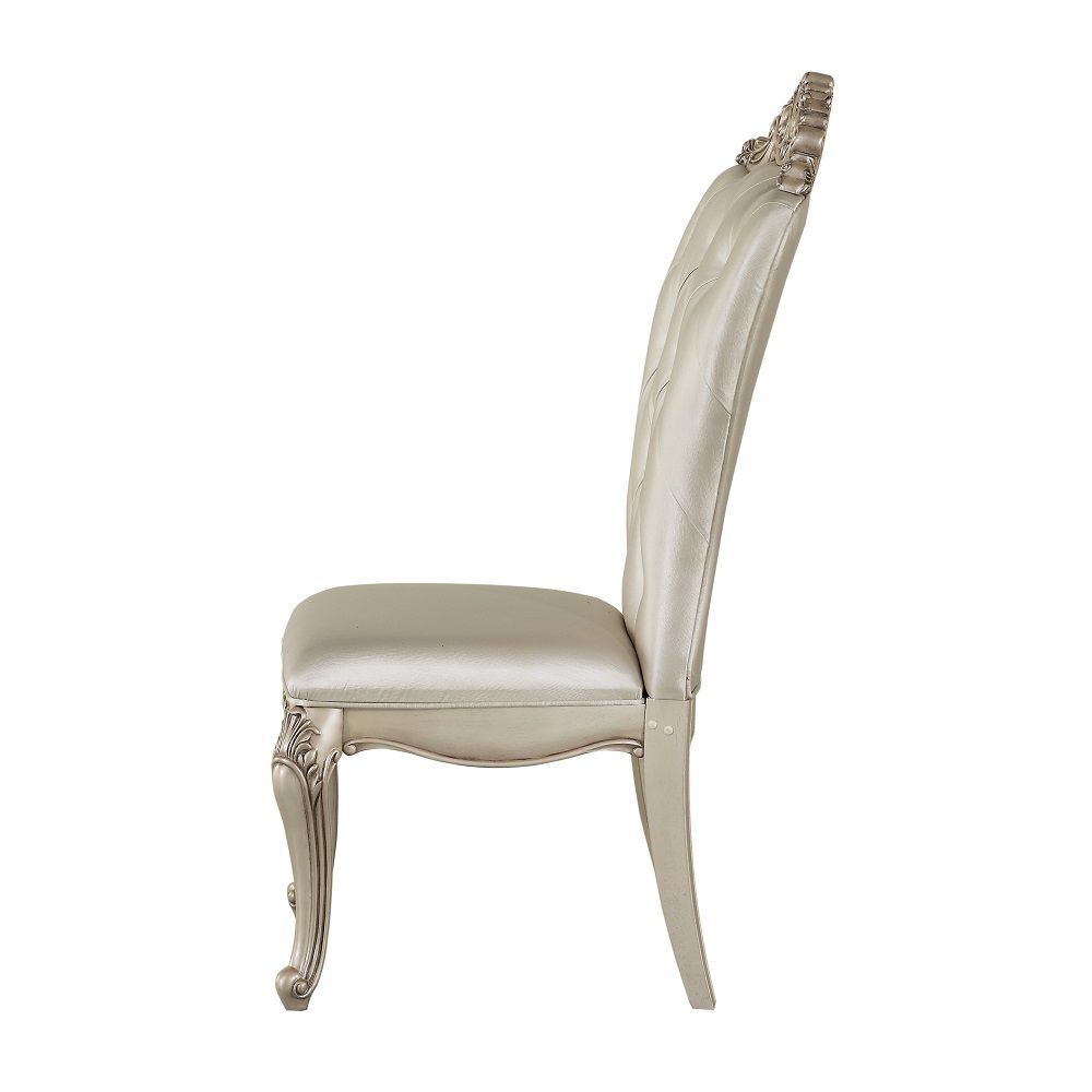 Gorsedd - Side Chair (Set of 2) - Cream Fabric & Golden Ivory - Urban Living Furniture (Los Angeles, CA)