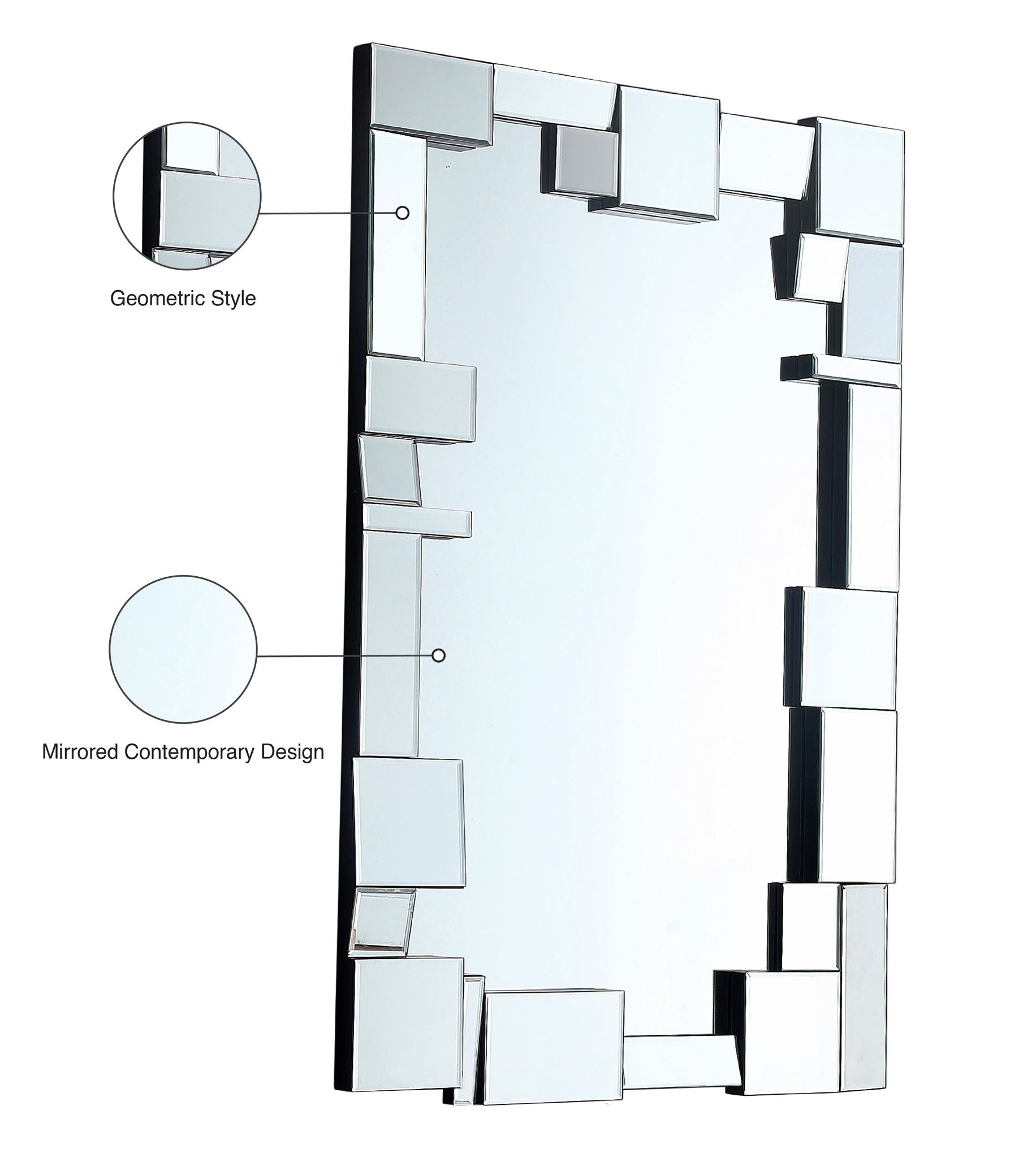 Jade - Mirror - Pearl Silver - Urban Living Furniture (Los Angeles, CA)