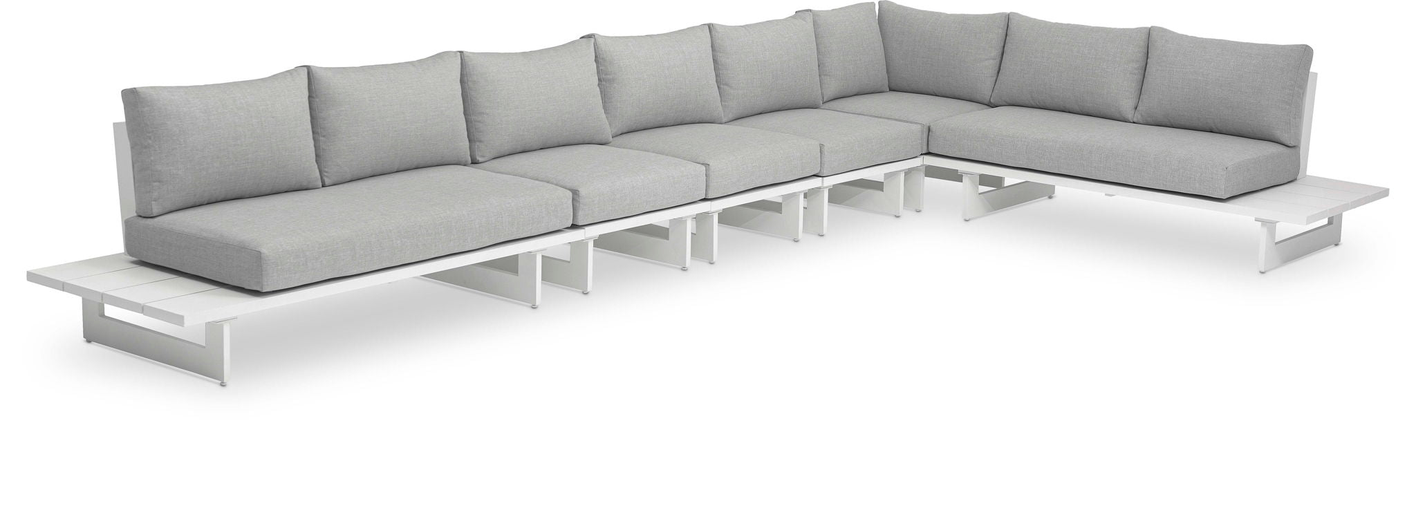 Maldives - 6 Piece Water Resistant Outdoor Patio Modular Sectional With White Base - Urban Living Furniture (Los Angeles, CA)