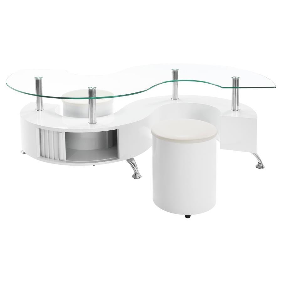Buckley - Base, Box 1 of 3 - White High Gloss - Urban Living Furniture (Los Angeles, CA)
