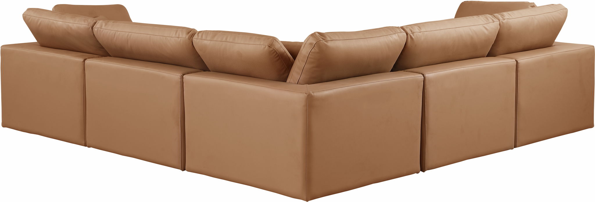 Comfy - 5 Piece Faux Leather Modular Corner Sectional - Urban Living Furniture (Los Angeles, CA)