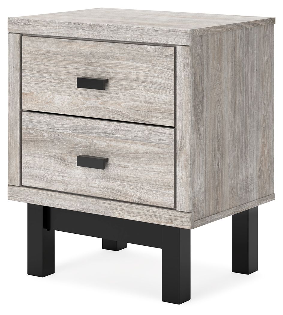 Vessalli - Black / Gray - Two Drawer Nightstand - Urban Living Furniture (Los Angeles, CA)