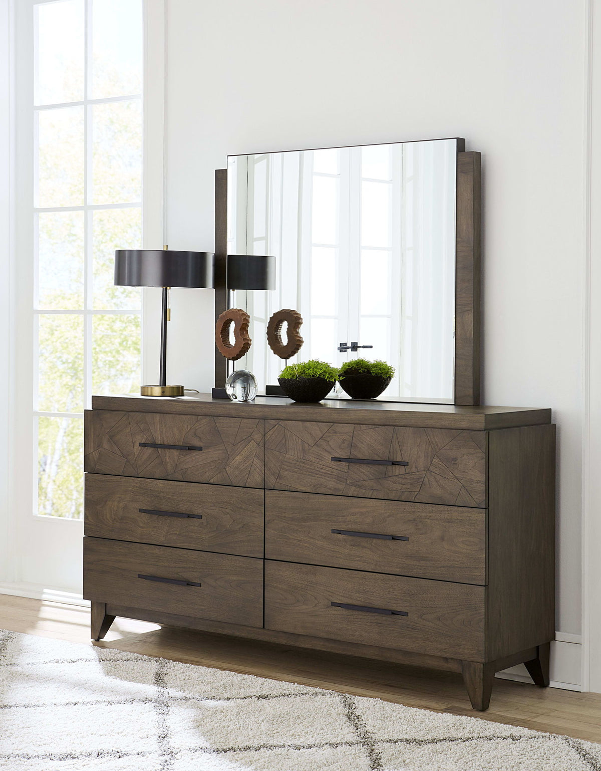 Broderick - Six-Drawer Dresser - Wild Oats Brown (2024)