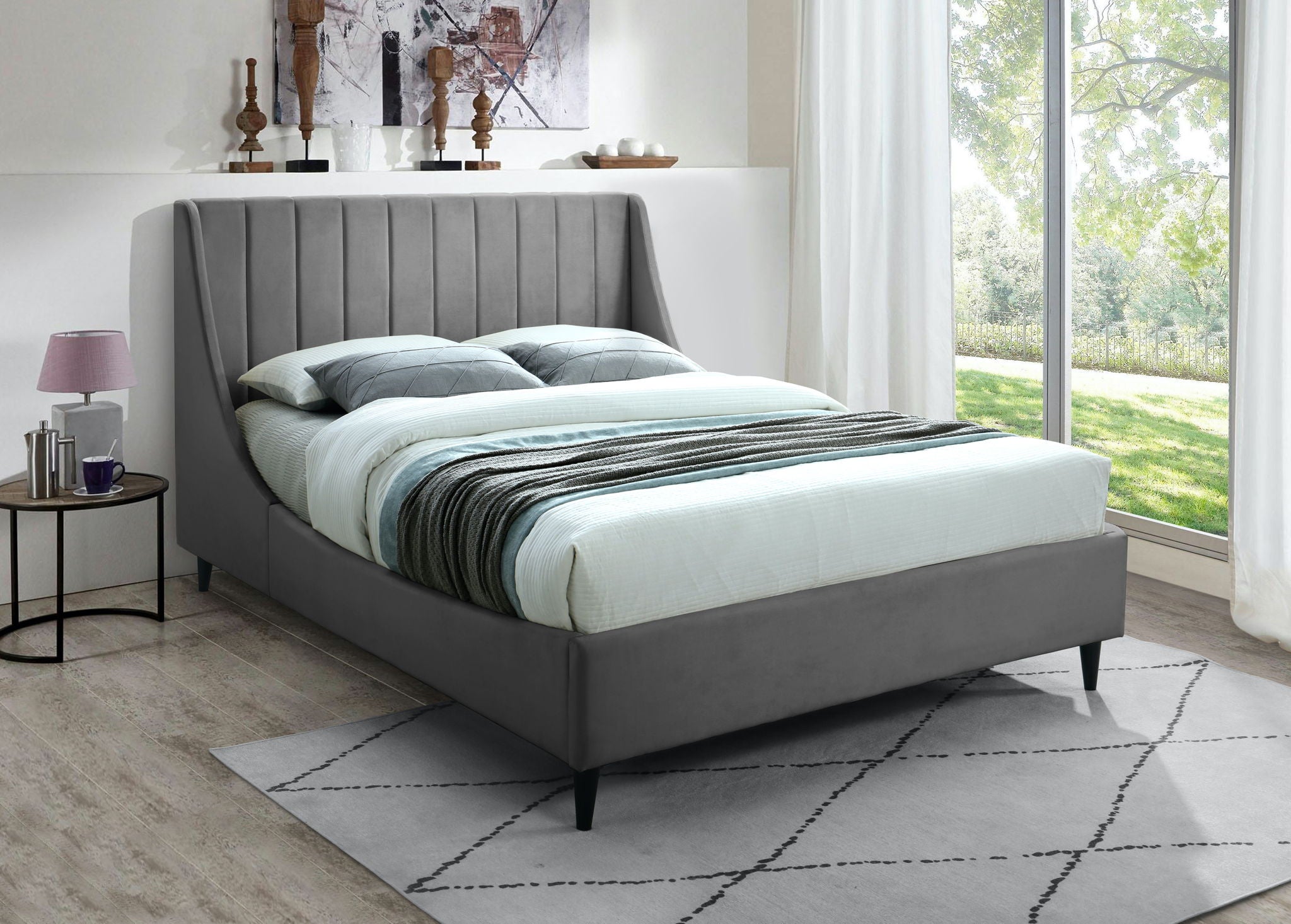 Eva - Velvet Bed - Urban Living Furniture (Los Angeles, CA)
