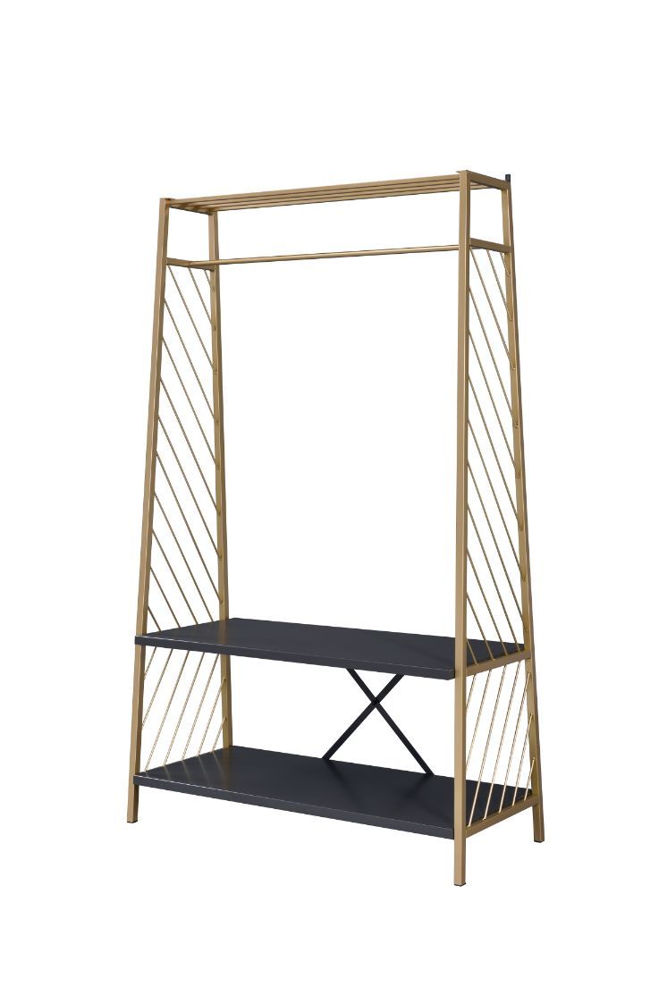 Pahor - Hall Tree - Gold & Black - Urban Living Furniture (Los Angeles, CA)