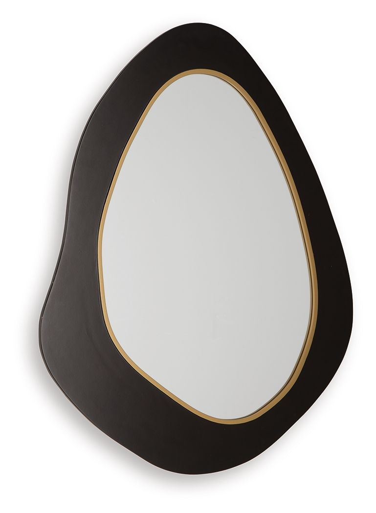 Kierlock - Black / Gold Finish - Accent Mirror - Urban Living Furniture (Los Angeles, CA)