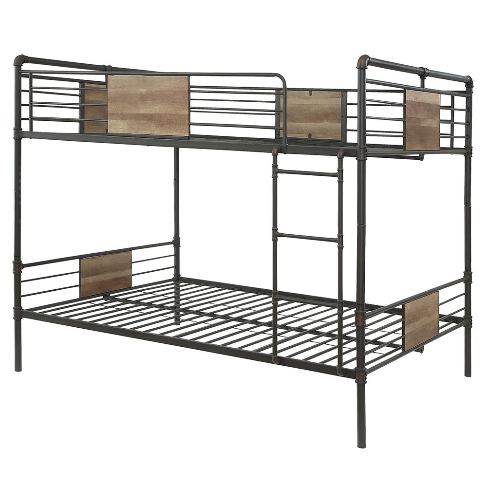 Brantley - Double Queen Bunk Bed - Sandy Black & Dark Bronze Hand-Brushed - Urban Living Furniture (Los Angeles, CA)