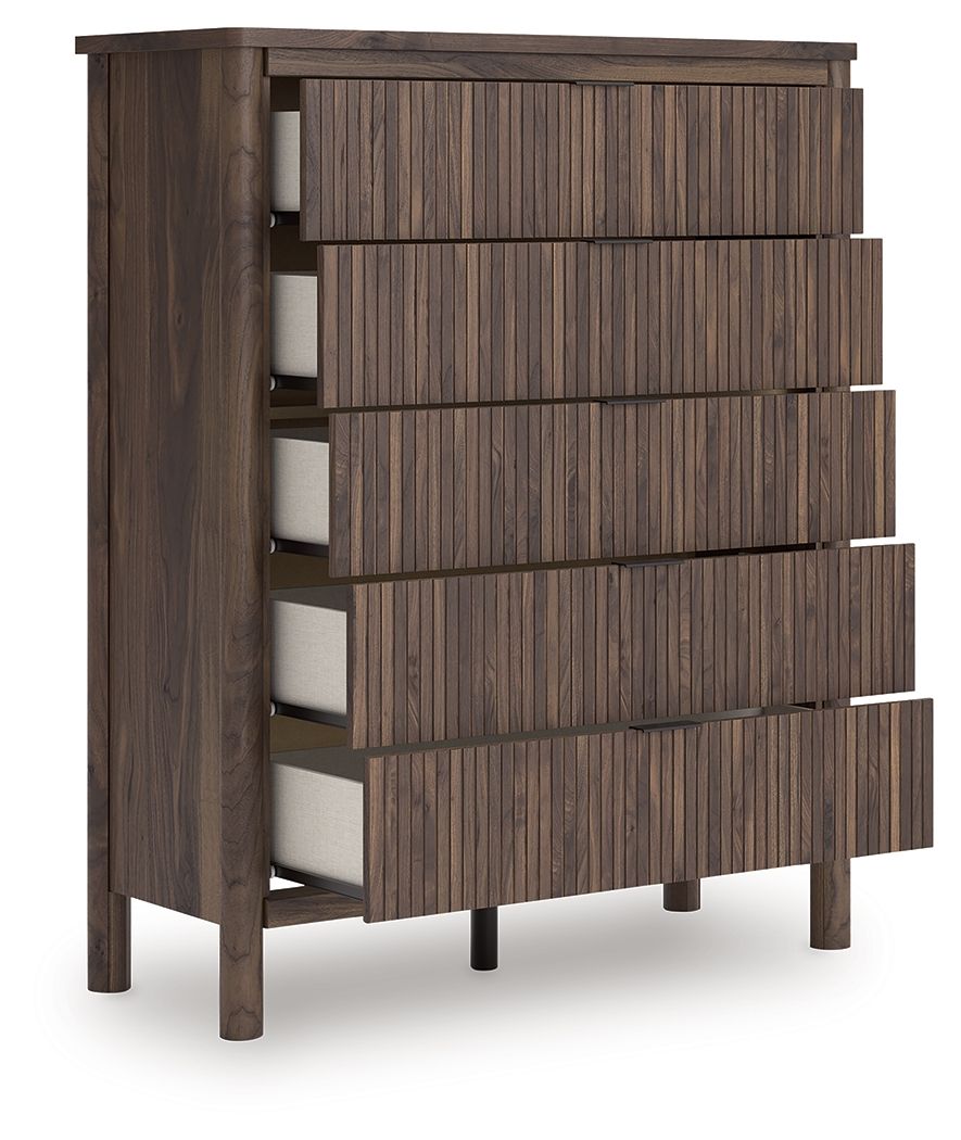 Pamytta - Brown - Five Drawer Wide Chest - Urban Living Furniture (Los Angeles, CA)